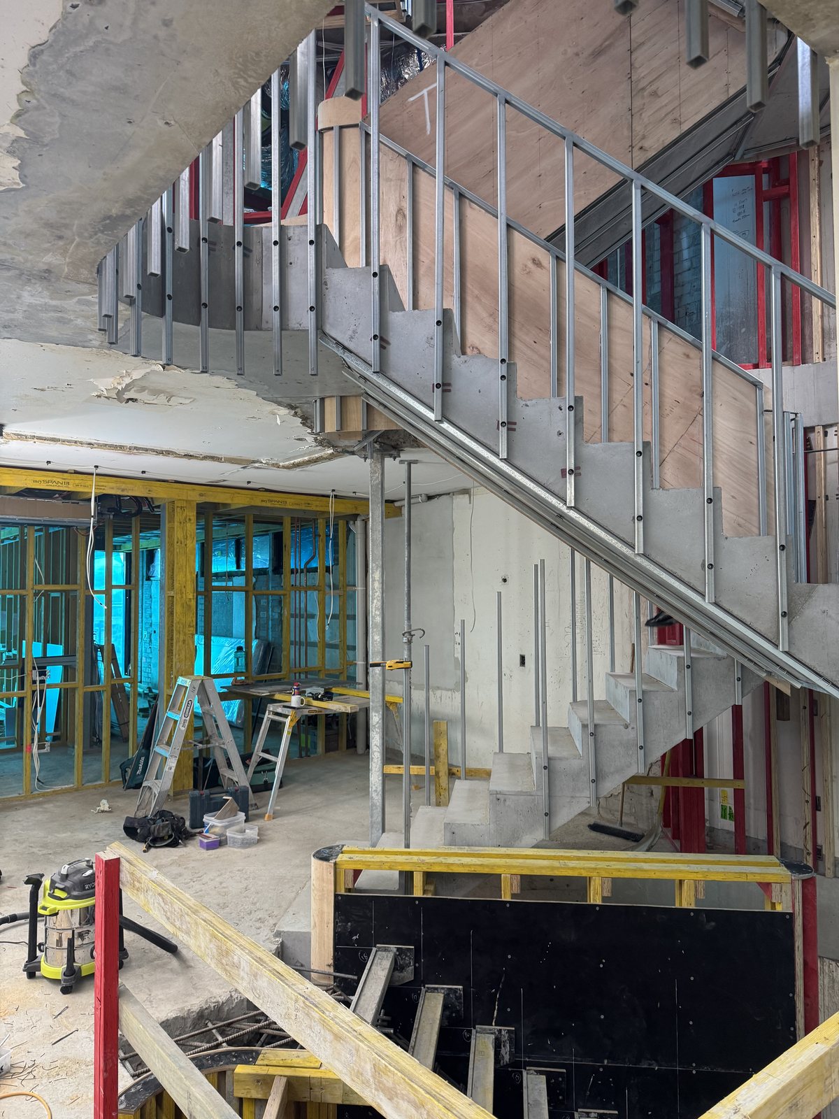 Balmoral House — stair with steel balustrade