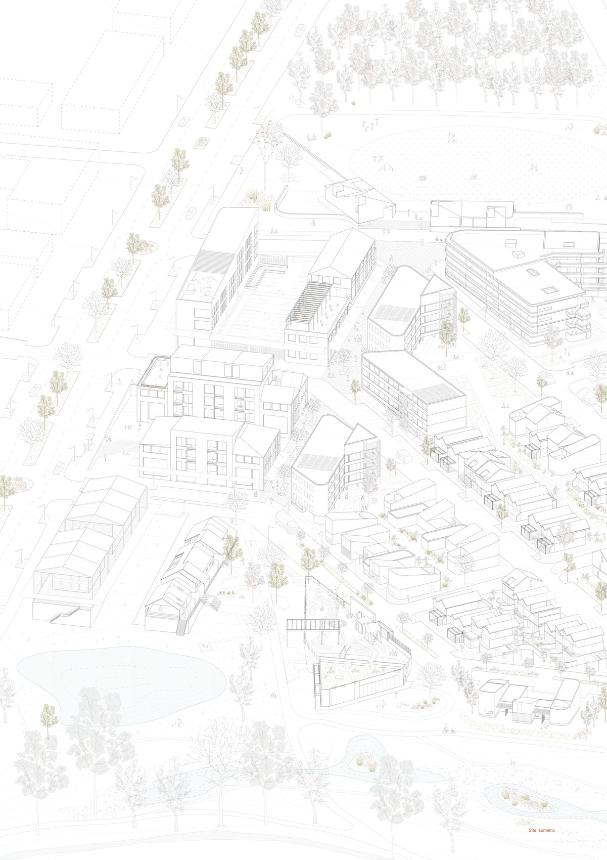 Beyond Four Walls — axonometric